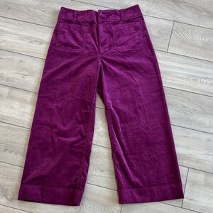 Anthropologie Colette Maeve Berry Corduroy Pants Wide Leg, size 32